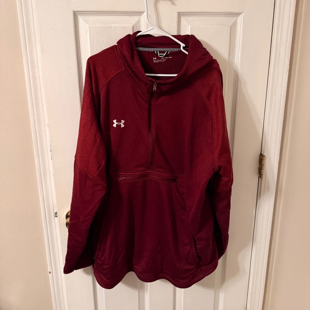 Men's Under Armour Hoodie/Anorak - 4XL - Cardinal